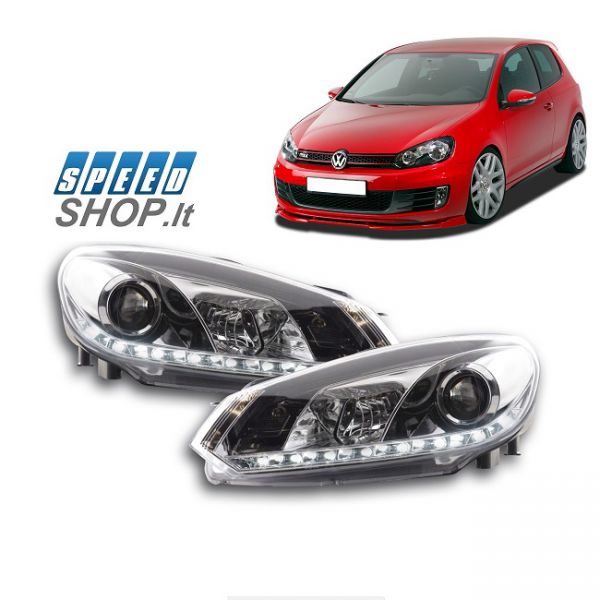 Golf 6 priekiniai Led žibintai 2